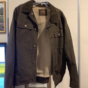 Woolrich Men's Utility Coat Fleece Lined Size Large